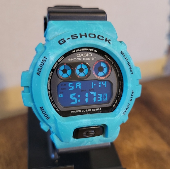 Custom Ocean Waves G-Shock Digital Watch - DW-6900MS - Picture 3 of 8